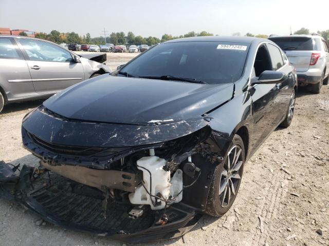 1G1ZG5ST1LF020467 - 2020 CHEVROLET MALIBU RS BLACK photo 2