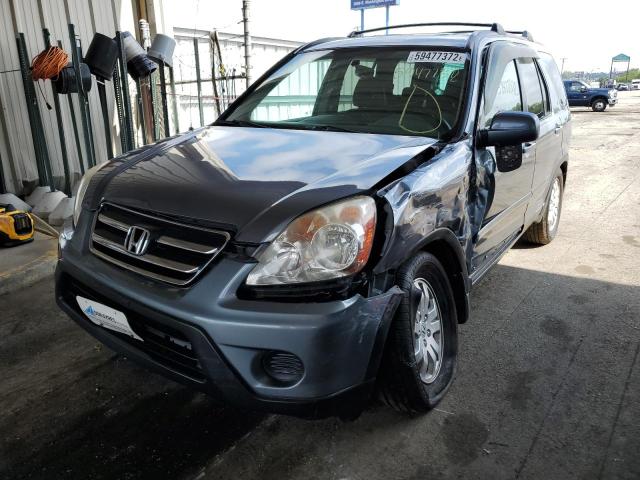 SHSRD78976U432109 - 2006 HONDA CRV GRAY photo 2