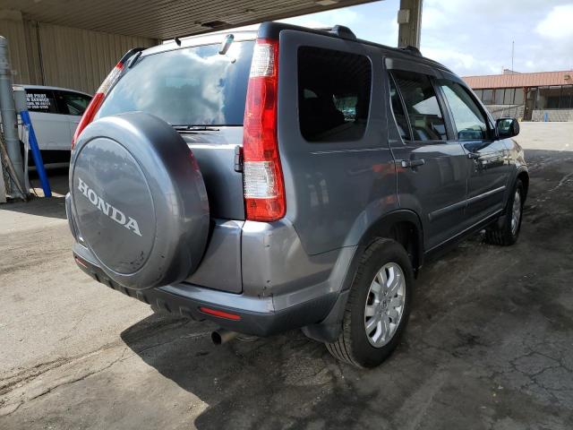 SHSRD78976U432109 - 2006 HONDA CRV GRAY photo 4