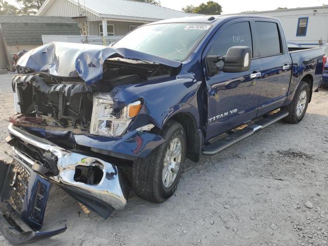 1N6AA1E67KN513561 - 2019 NISSAN TITAN PLAT BLUE photo 2