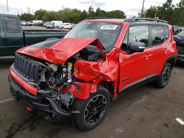 ZACCJBCT2GPD27449 - 2016 JEEP RENEGADE T RED photo 2