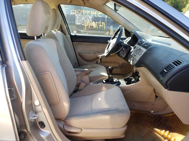 JHMES95615S007101 - 2005 HONDA CIVIC HYBR TAN photo 5