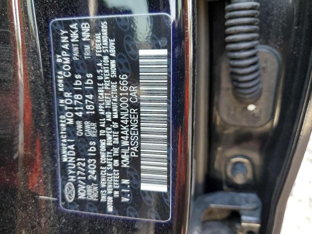 KMHLW4AK4NU001666 - 2022 HYUNDAI ELANTRA N BLACK photo 10