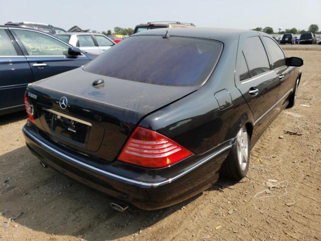 WDBNG76J66A464311 - 2006 MERCEDES-BENZ S 600 BLACK photo 4