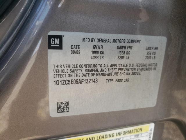 1G1ZC5E06AF132143 - 2010 CHEVROLET MALIBU 1LT 灰色 照片 10