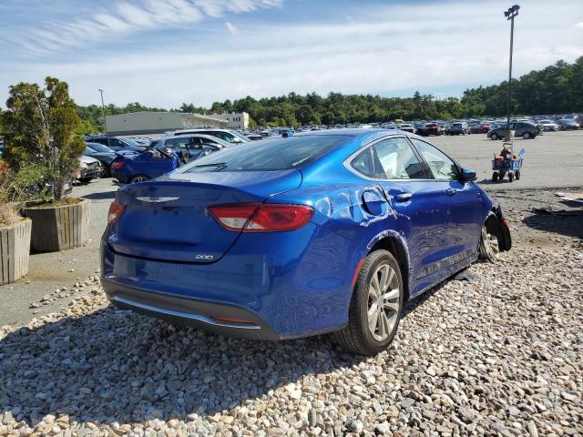 1C3CCCAB4FN696027 - 2015 CHRYSLER 200 LIMITE BLUE photo 4