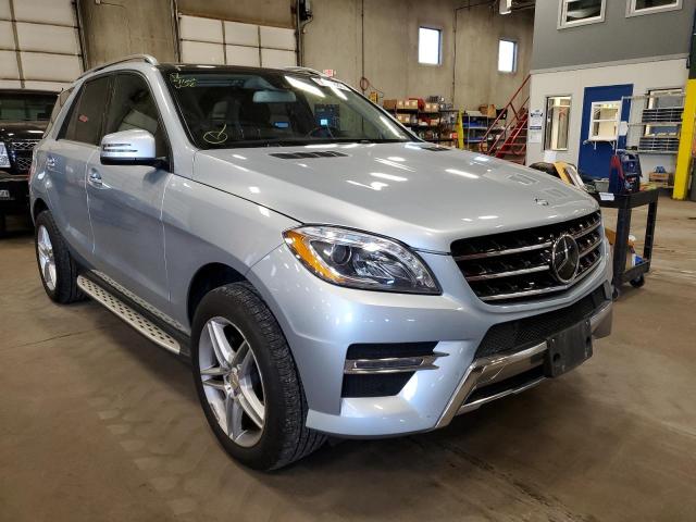 4JGDA5HB6FA608606 - 2015 MERCEDES-BENZ ML 350 4MA SILVER photo 1