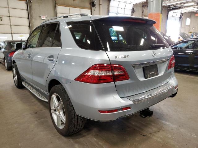 4JGDA5HB6FA608606 - 2015 MERCEDES-BENZ ML 350 4MA SILVER photo 3