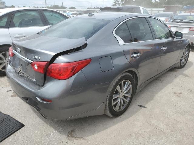 JN1AV7AP2EM690153 - 2014 INFINITI Q50 HYBRID GRAY photo 4