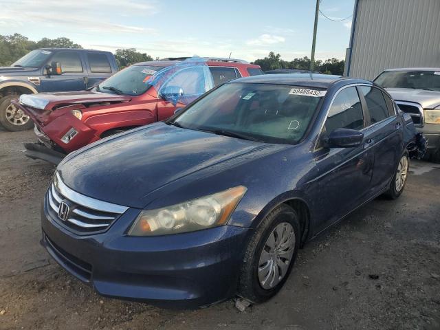 1HGCP2F31BA102136 - 2011 HONDA ACCORD LX BLUE photo 2