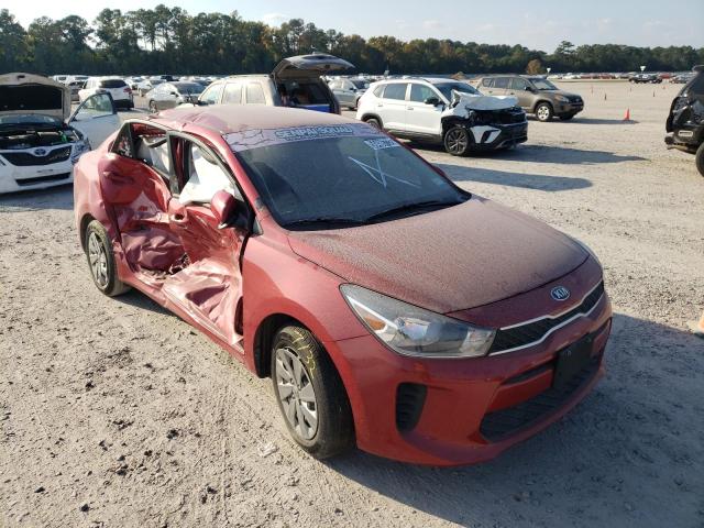 3KPA24AD2LE333173 - 2020 KIA RIO LX RED photo 1