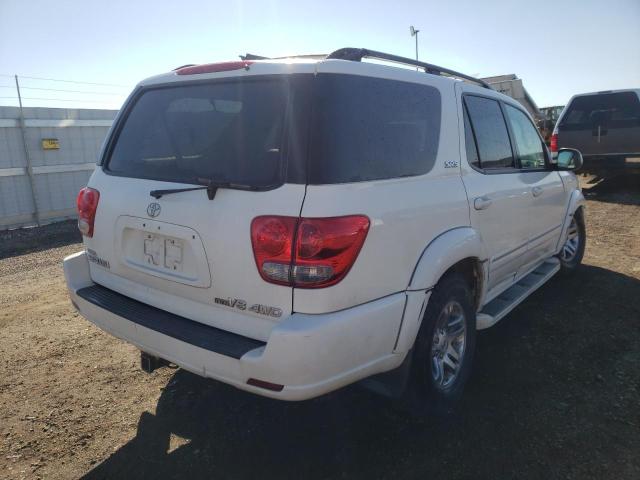 5TDBT44A75S245988 - 2005 TOYOTA SEQUOIA WHITE photo 4