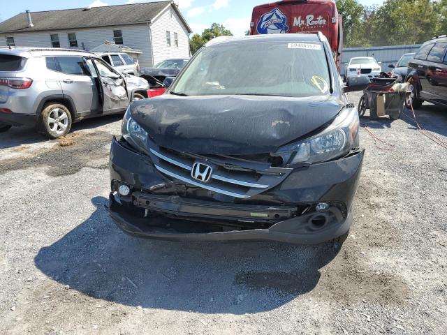 5J6RM4H76DL001477 - 2013 HONDA CR-V EXL BLACK photo 9