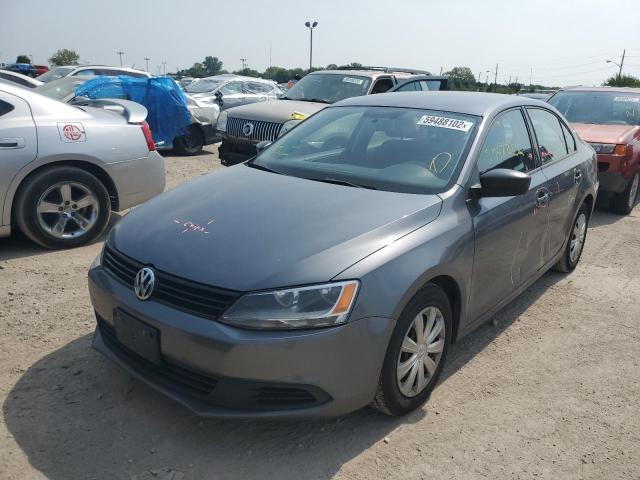 3VW1K7AJ9BM386512 - 2011 VOLKSWAGEN JETTA BASE 灰色 照片 2