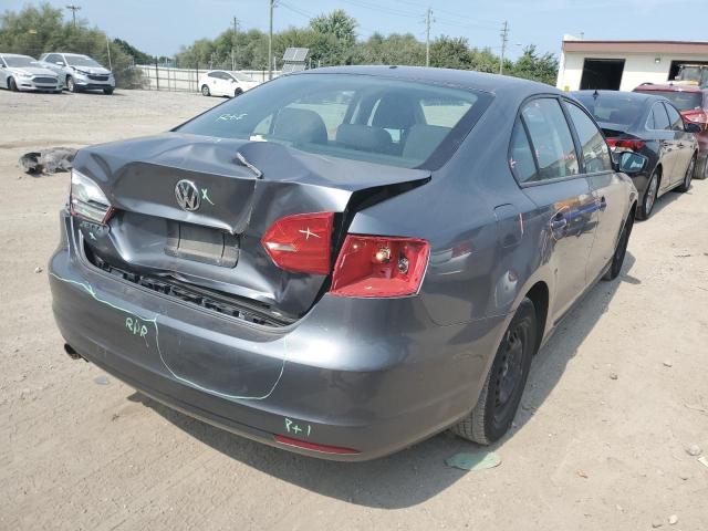 3VW1K7AJ9BM386512 - 2011 VOLKSWAGEN JETTA BASE 灰色 照片 4