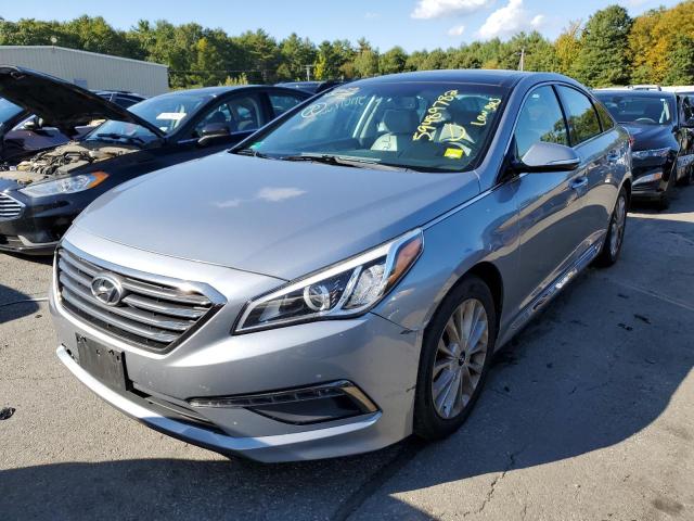 5NPE34AFXFH009310 - 2015 HYUNDAI SONATA SPO SILVER photo 2