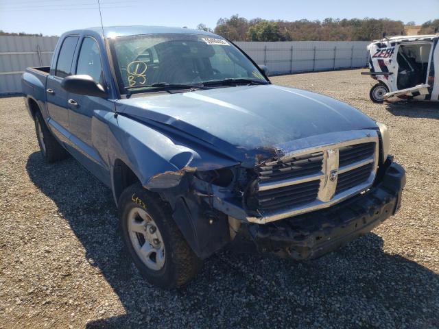 1D7HE28K35S308433 - 2005 DODGE DAKOTA QUA BLUE photo 1