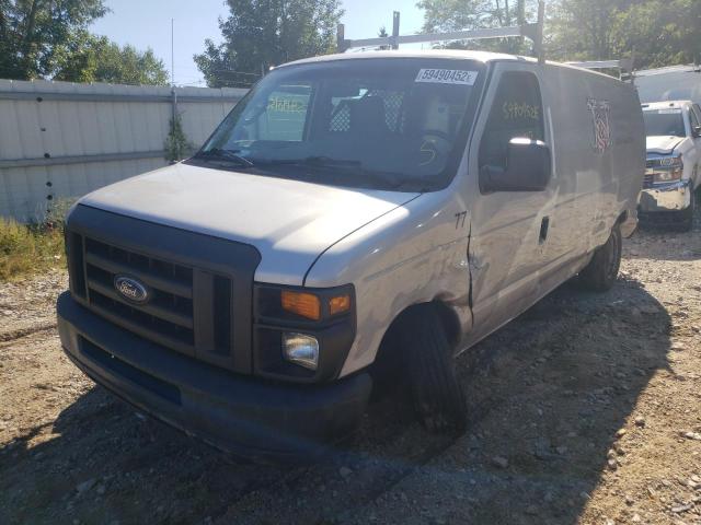 1FTNE1EW2EDA84915 - 2014 FORD ECONLINE SILVER photo 2