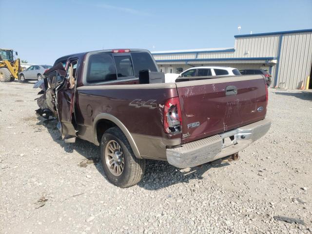 1FTRX18L62KA30084 - 2002 FORD F150 MAROON photo 3