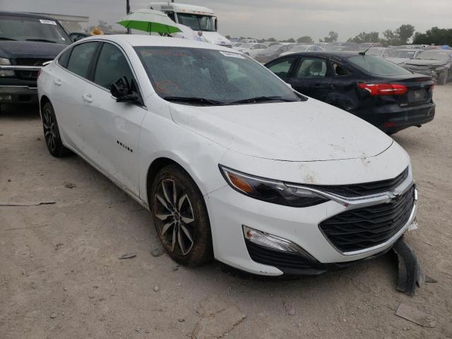 1G1ZG5STXMF027886 - 2021 CHEVROLET MALIBU RS WHITE photo 1