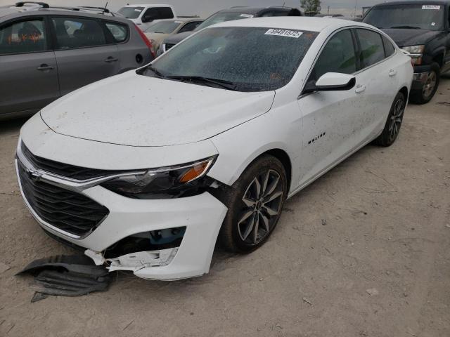 1G1ZG5STXMF027886 - 2021 CHEVROLET MALIBU RS WHITE photo 2