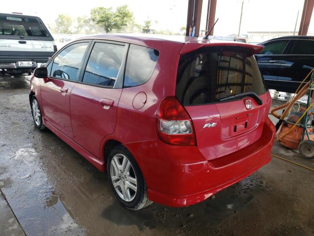 JHMGD38617S023989 - 2007 HONDA FIT S RED photo 3