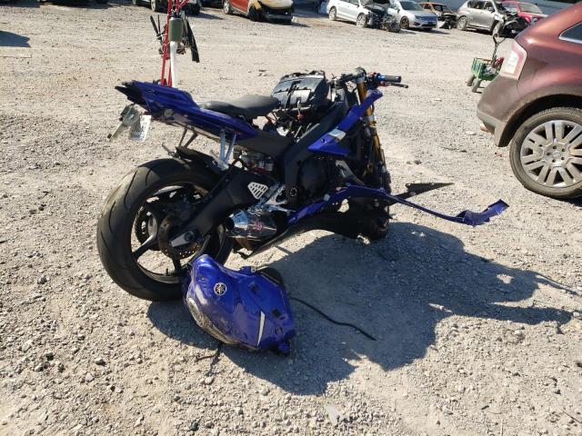 JYARJ12E76A003723 - 2006 YAMAHA YZFR6 L BLUE photo 4