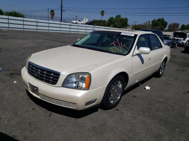 1G6KD54Y93U242876 - 2003 CADILLAC DEVILLE BEIGE photo 2