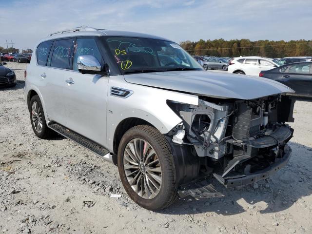 JN8AZ2NE7K9238490 - 2019 INFINITI QX80 LUXE SILVER photo 1