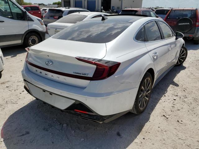 5NPEH4J2XLH033374 - 2020 HYUNDAI SONATA LIM WHITE photo 4