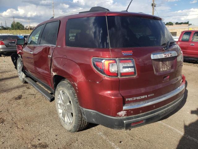 1GKKVSKD4HJ106578 - 2017 GMC ACADIA LIM MAROON photo 3