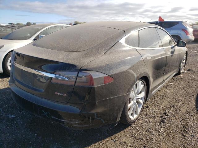 5YJSA1H28EFP66052 - 2014 TESLA MODEL S Negro foto 4