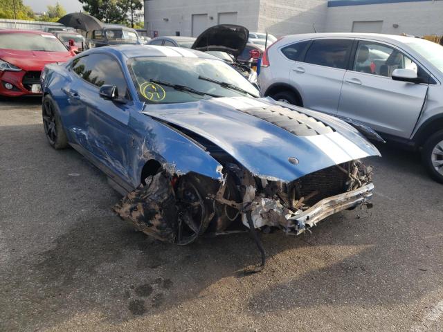 1FA6P8SJ1L5504029 - 2020 FORD MUSTANG SH BLUE photo 1