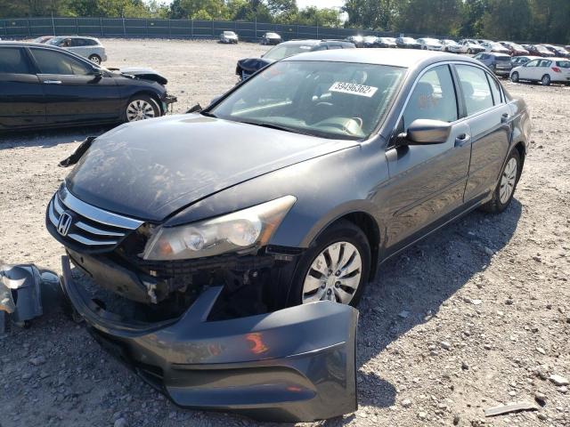 1HGCP2F38BA116082 - 2011 HONDA ACCORD LX GRAY photo 2