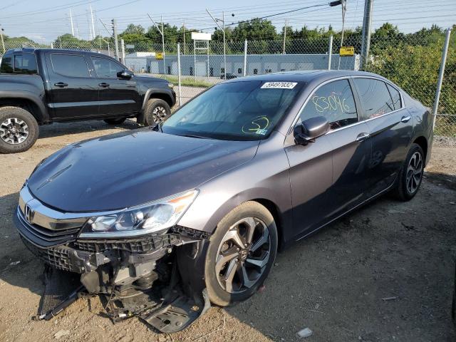 1HGCR2F88GA088944 - 2016 HONDA ACCORD EXL GRAY photo 2