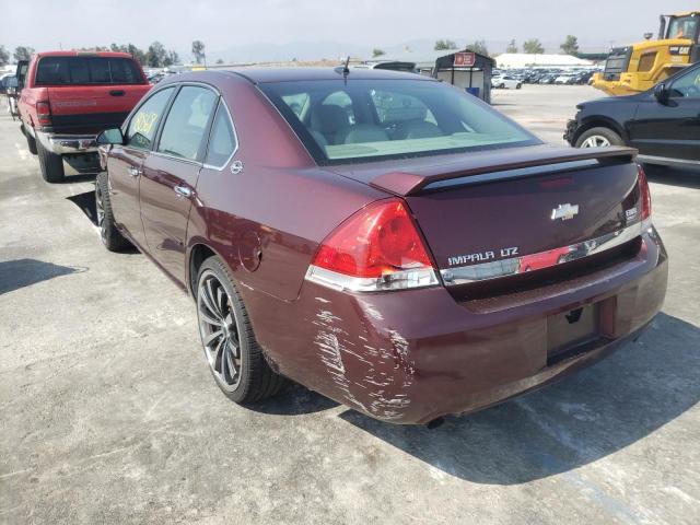 2G1WU58R579172709 - 2007 CHEVROLET IMPALA LTZ BURGUNDY photo 3