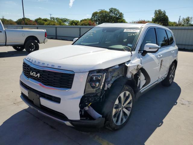 5XYP34HC5NG256292 - 2022 KIA TELLURIDE WHITE photo 2