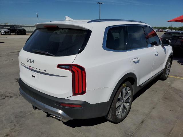 5XYP34HC5NG256292 - 2022 KIA TELLURIDE WHITE photo 4