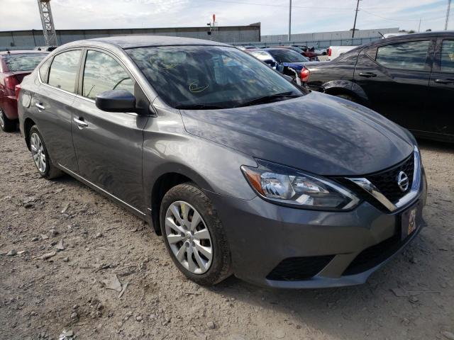 3N1AB7AP7HY393664 - 2017 NISSAN SENTRA S GRAY photo 1