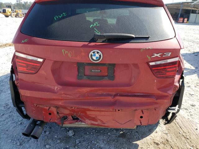 5UXWZ7C39H0V91728 - 2017 BMW X3 SDRIVE2 RED photo 9