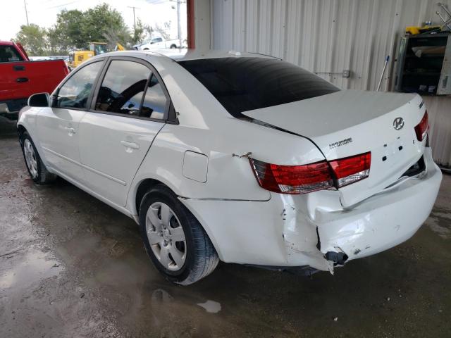 5NPET46C68H363794 - 2008 HYUNDAI SONATA GLS WHITE photo 3