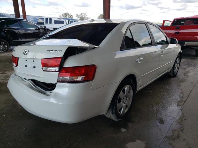 5NPET46C68H363794 - 2008 HYUNDAI SONATA GLS WHITE photo 4