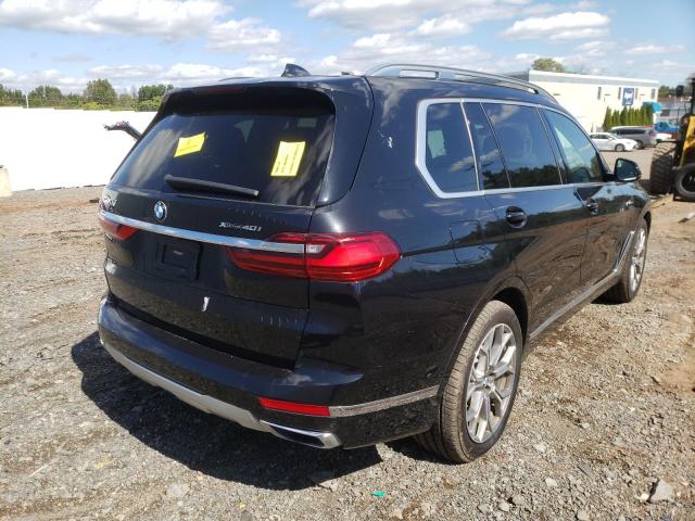 5UXCW2C01L9C40257 - 2020 BMW X7 XDRIVE4 BLACK photo 4
