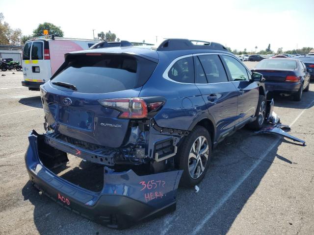 4S4BTANC6N3224609 - 2022 SUBARU OUTBACK LI BLUE photo 4