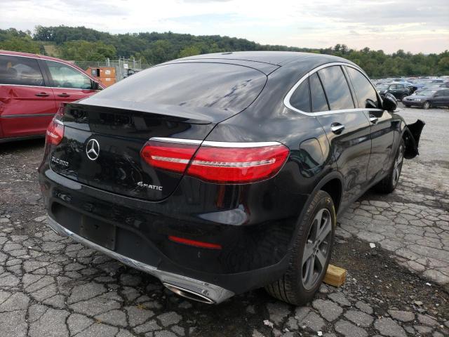 WDC0J4KB9JF404023 - 2018 MERCEDES-BENZ GLC COUPE BLACK photo 4