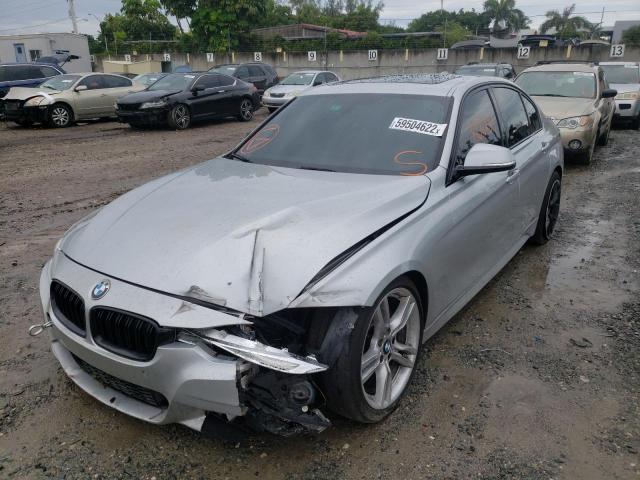 WBA8B3G36HNU35907 - 2017 BMW 340 I SILVER photo 2