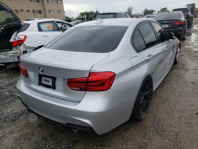 WBA8B3G36HNU35907 - 2017 BMW 340 I SILVER photo 4