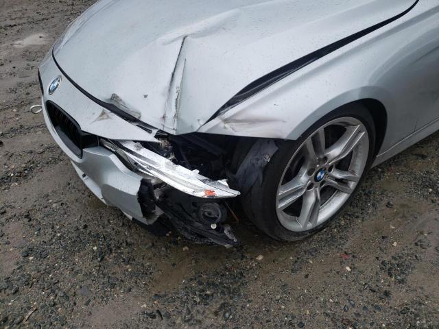 WBA8B3G36HNU35907 - 2017 BMW 340 I SILVER photo 9