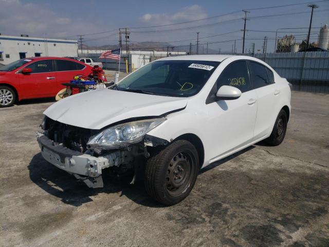 JM1BL1SF0A1305727 - 2010 MAZDA 3 I WHITE photo 2