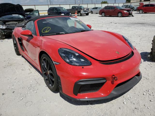 WP0CC2A86NS235552 - 2022 PORSCHE BOXSTER SP RED photo 1